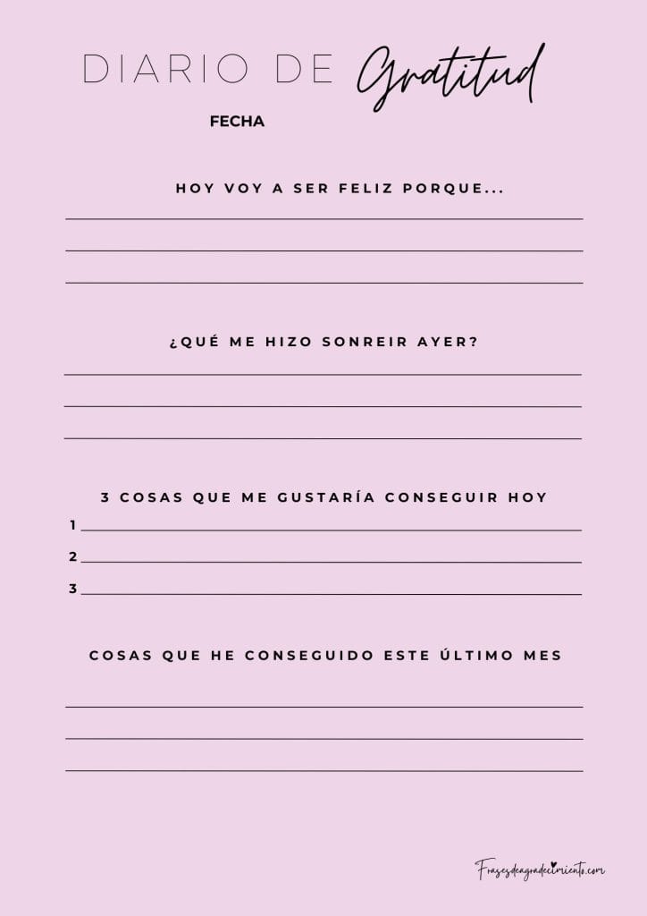 Diario de Gratitud Lila