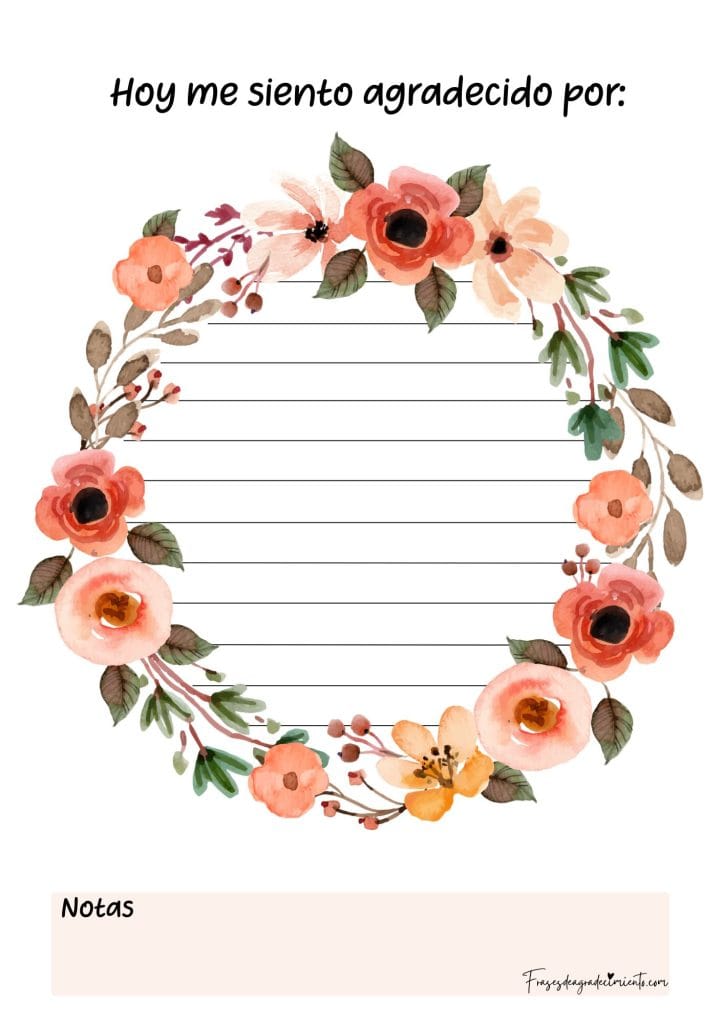 Gratitud Floral Acuarela