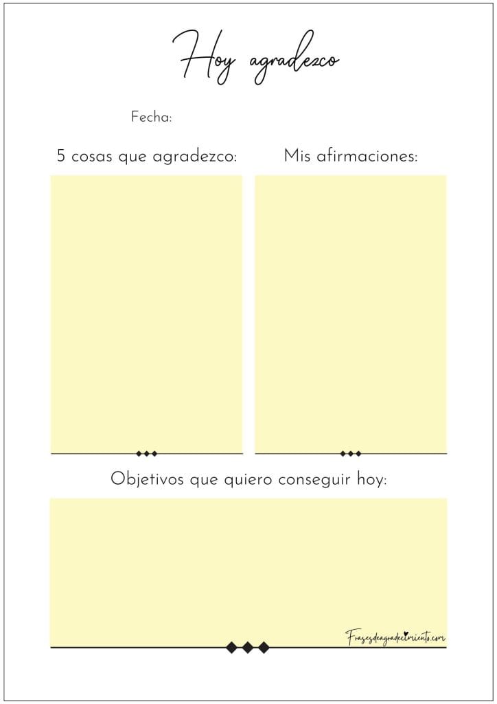 Hoy Agradezco Amarillo