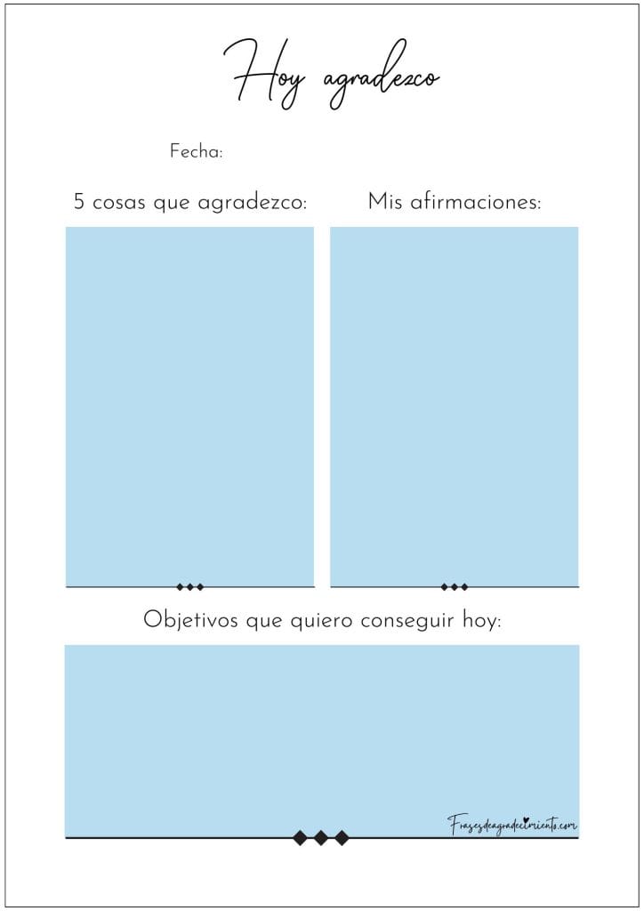 Hoy Agradezco Azul