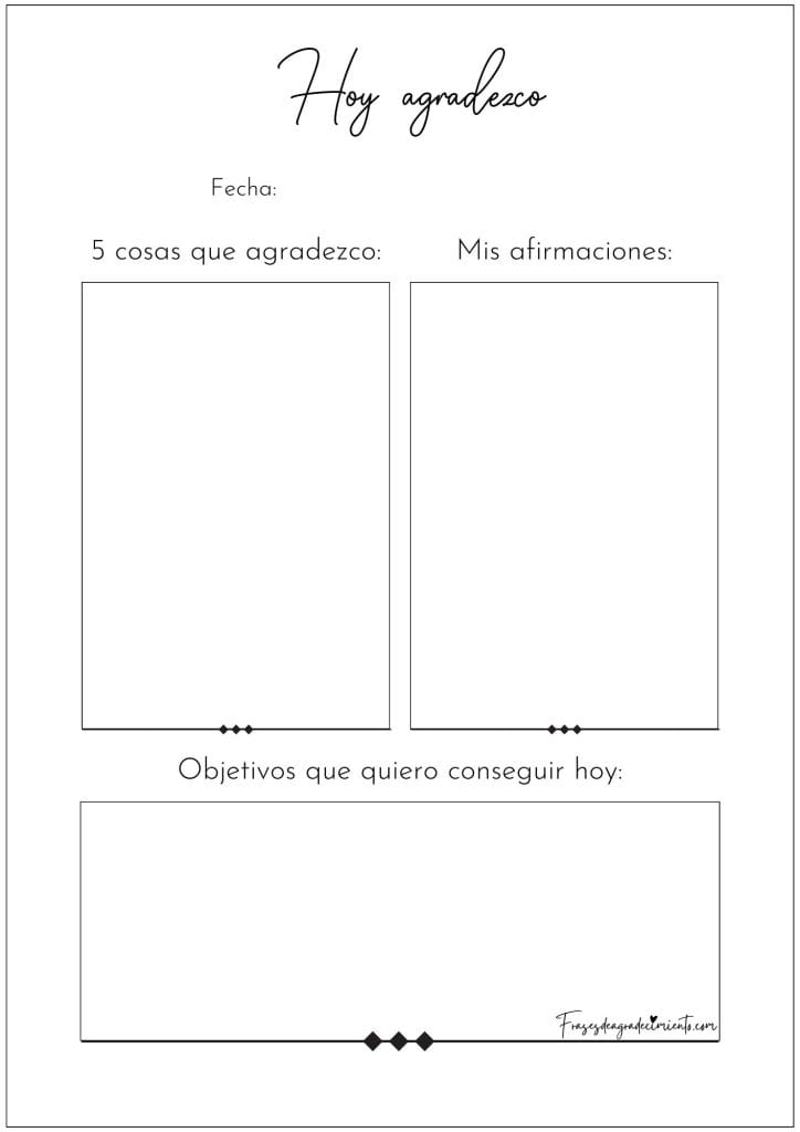 Hoy Agradezco Blanco
