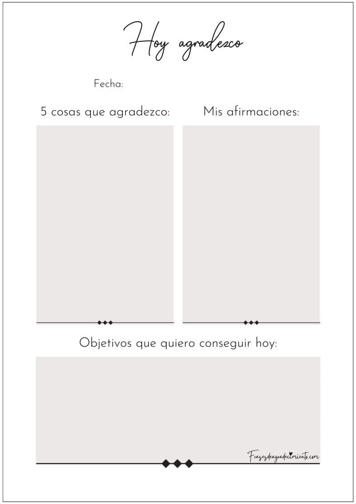 Hoy Agradezco Gris