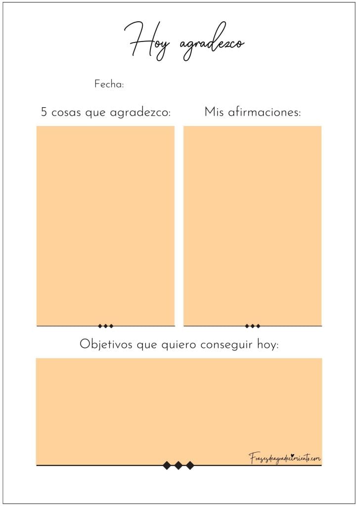 Hoy Agradezco Naranja