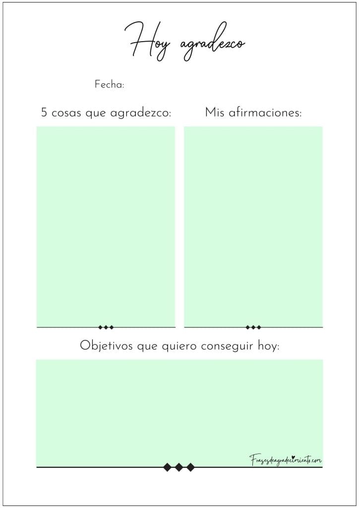 Hoy Agradezco Verde