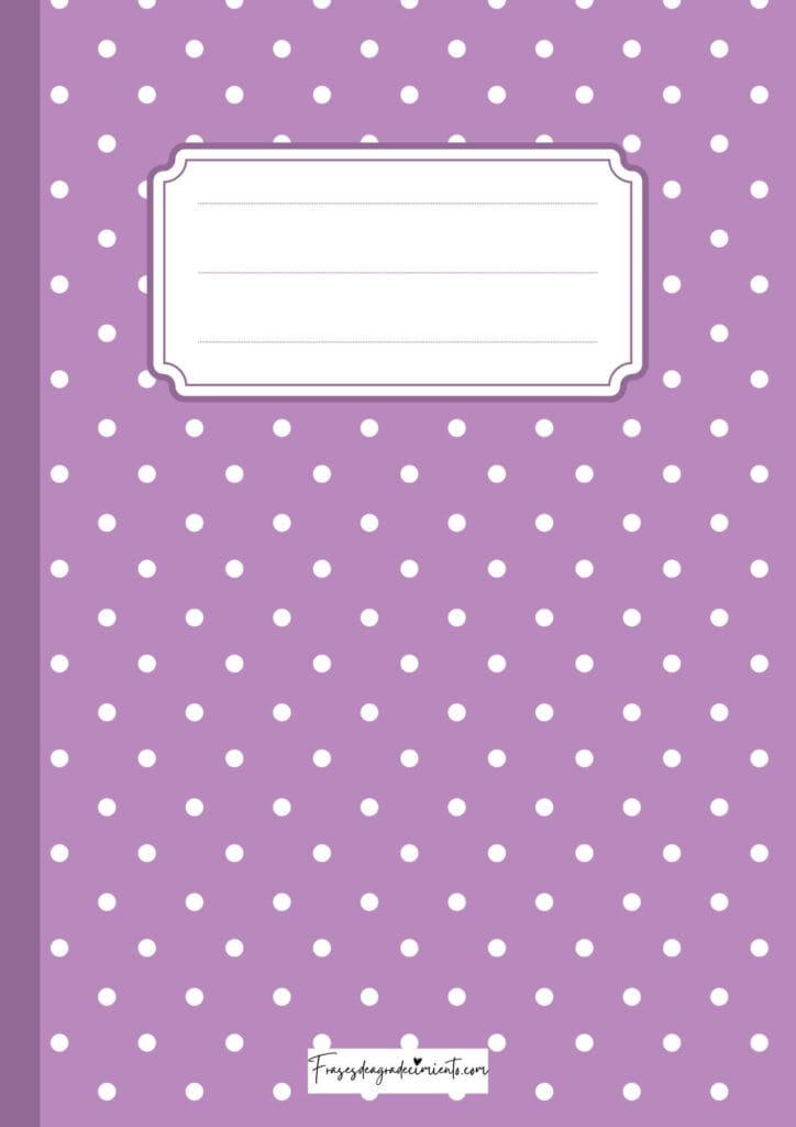 Portada punteada morada