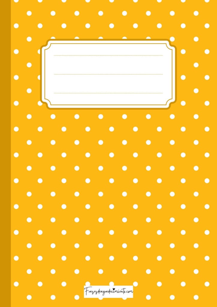 Portada punteada naranja