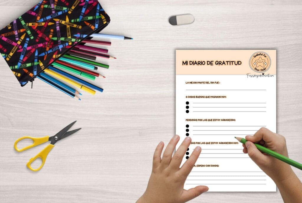diarios de gratitud infantiles en pdf