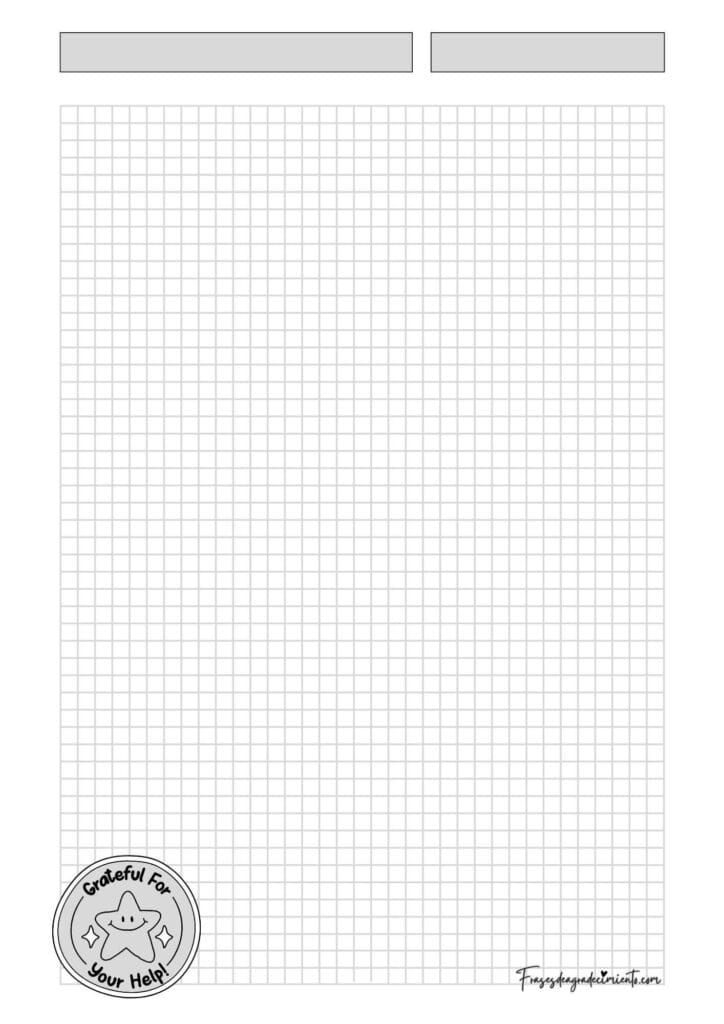 Hoja de Notas Grateful Gris
