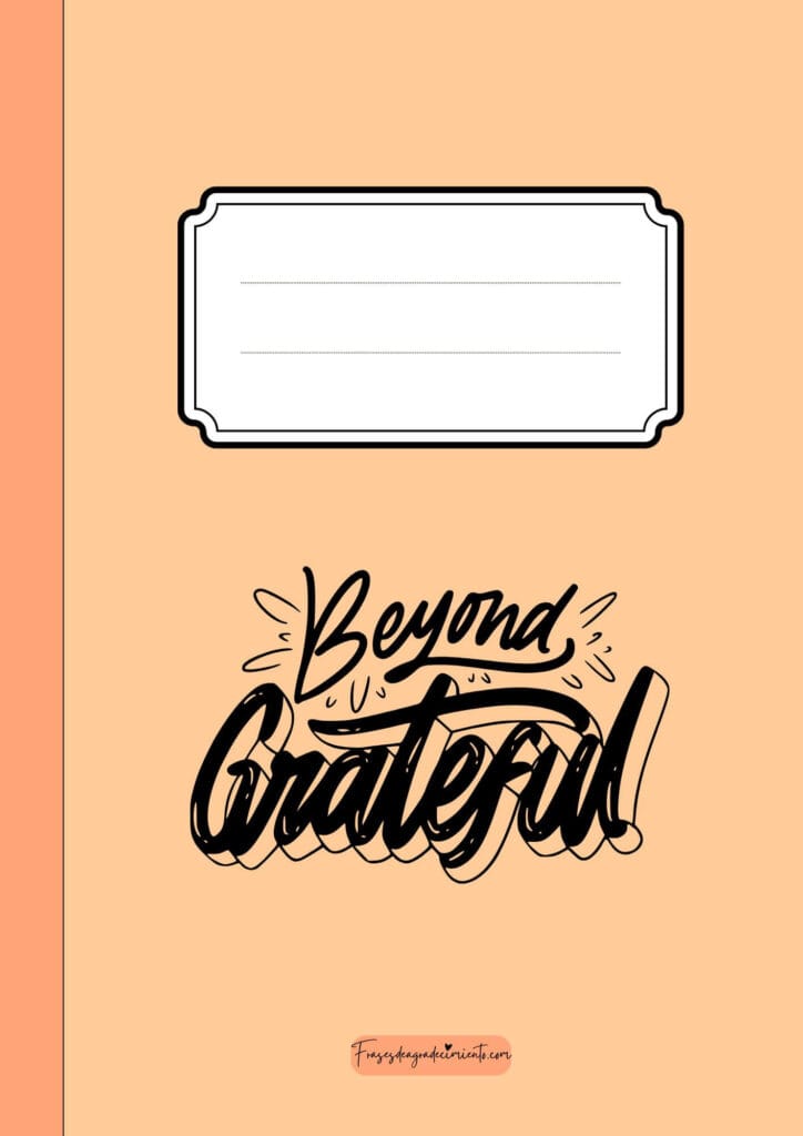 Portada Beyond Grateful Naranja