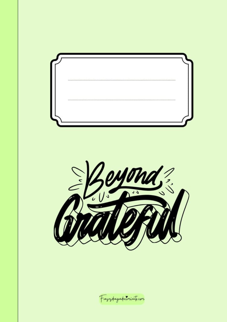 Portada Beyond Grateful Verde