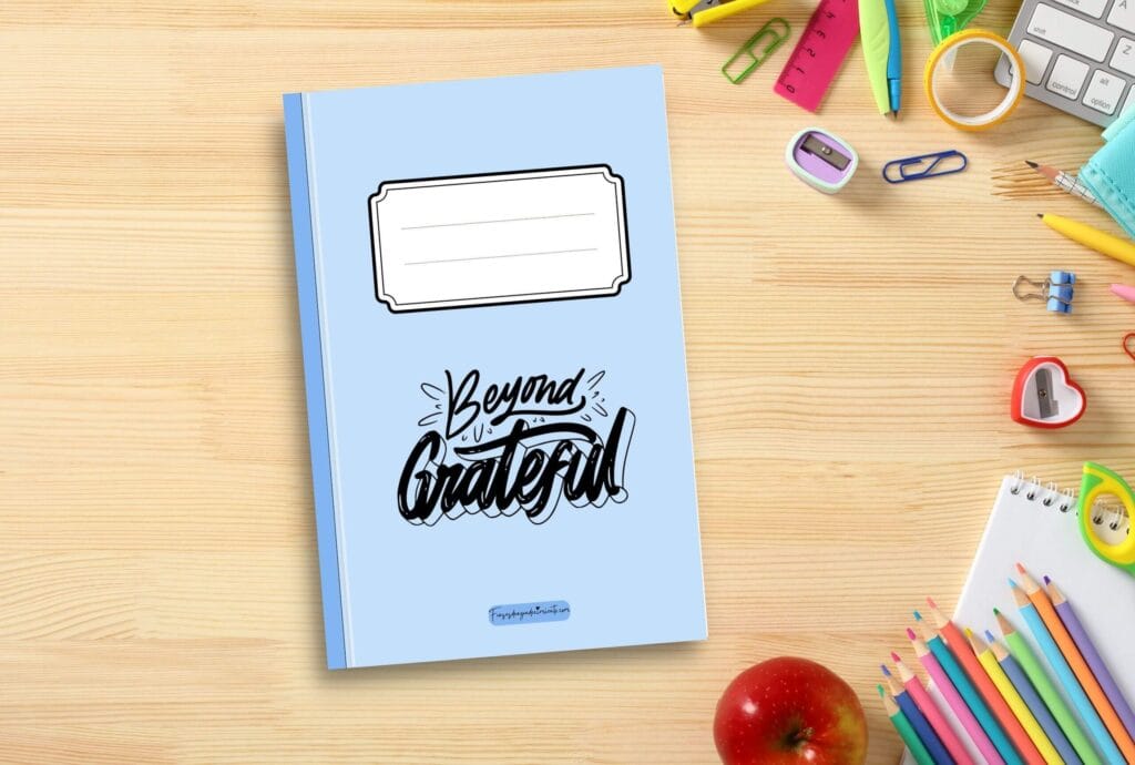 Portadas de colores Grateful para libretas en pdf